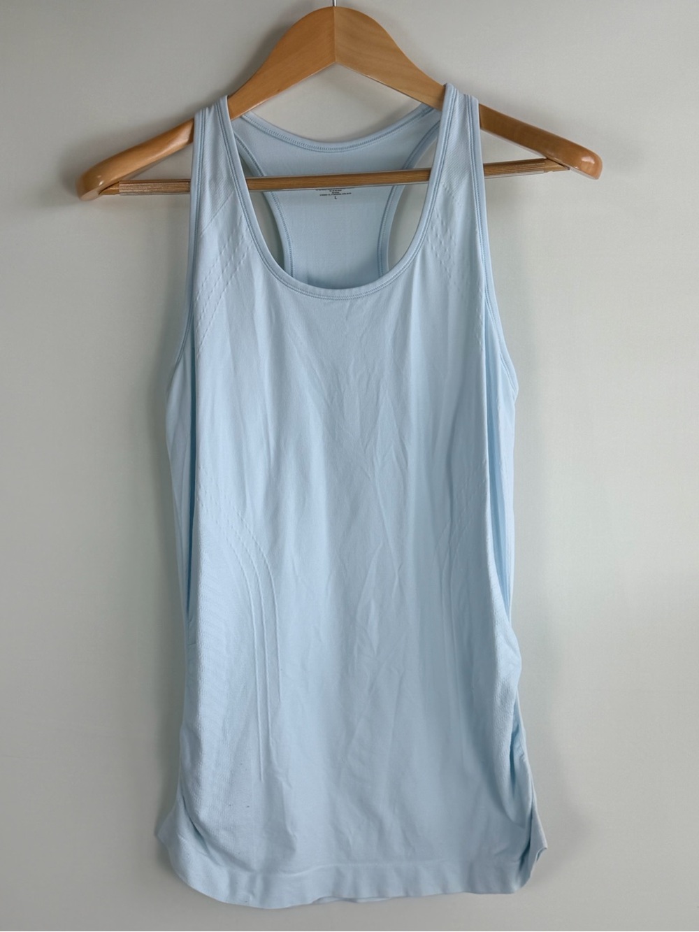 Athleta Speedlight Seamless Pure Blue Racerback Tank Top Large